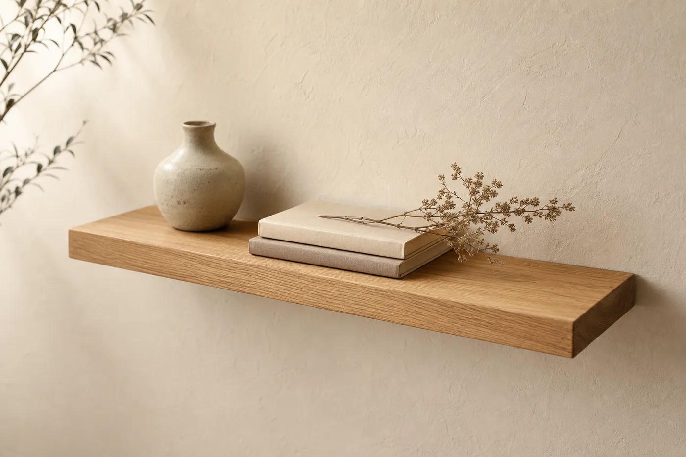 Étagère Murale Flottante Chêne 60 cm Maison
